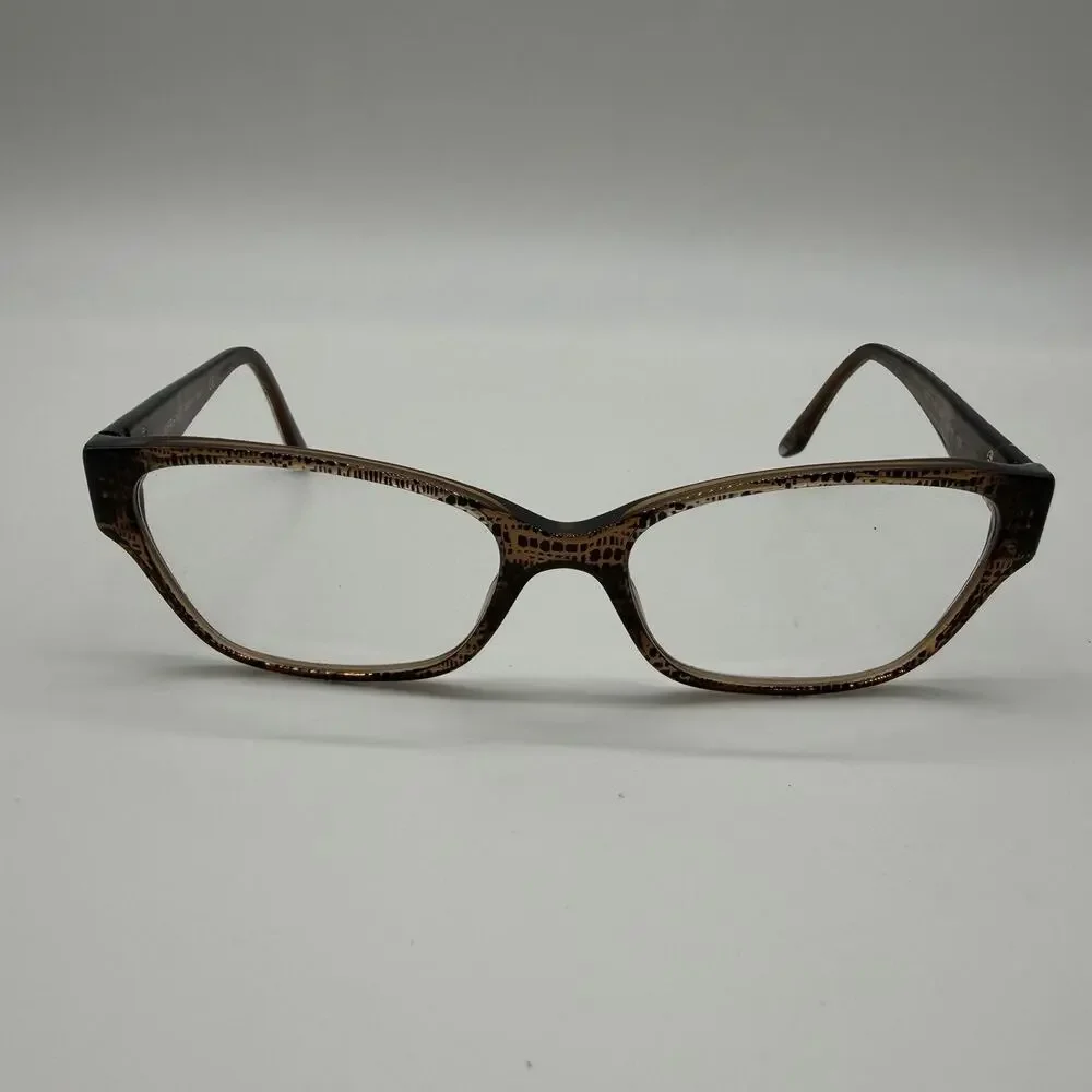 Versace MOD 3172 991 Eyeglasses 54-16-135 Brown Lizard Medusa Frames Only Italy